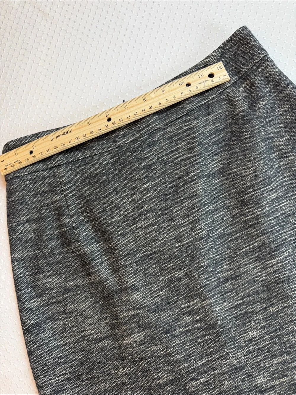 Theory Heathered Gray Pencil Skirt - Women